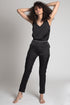 HENDRIX Cigarette-Leg Pants with White Piping